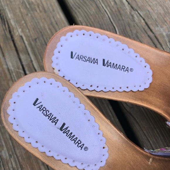Tongs / Mules Varsavia Viamara Femme, Bleu Clair, Taille 8.5 US - Neuves Sans Boîte